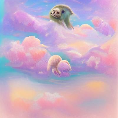 Pastel Sloth Illustration for Backgrounds