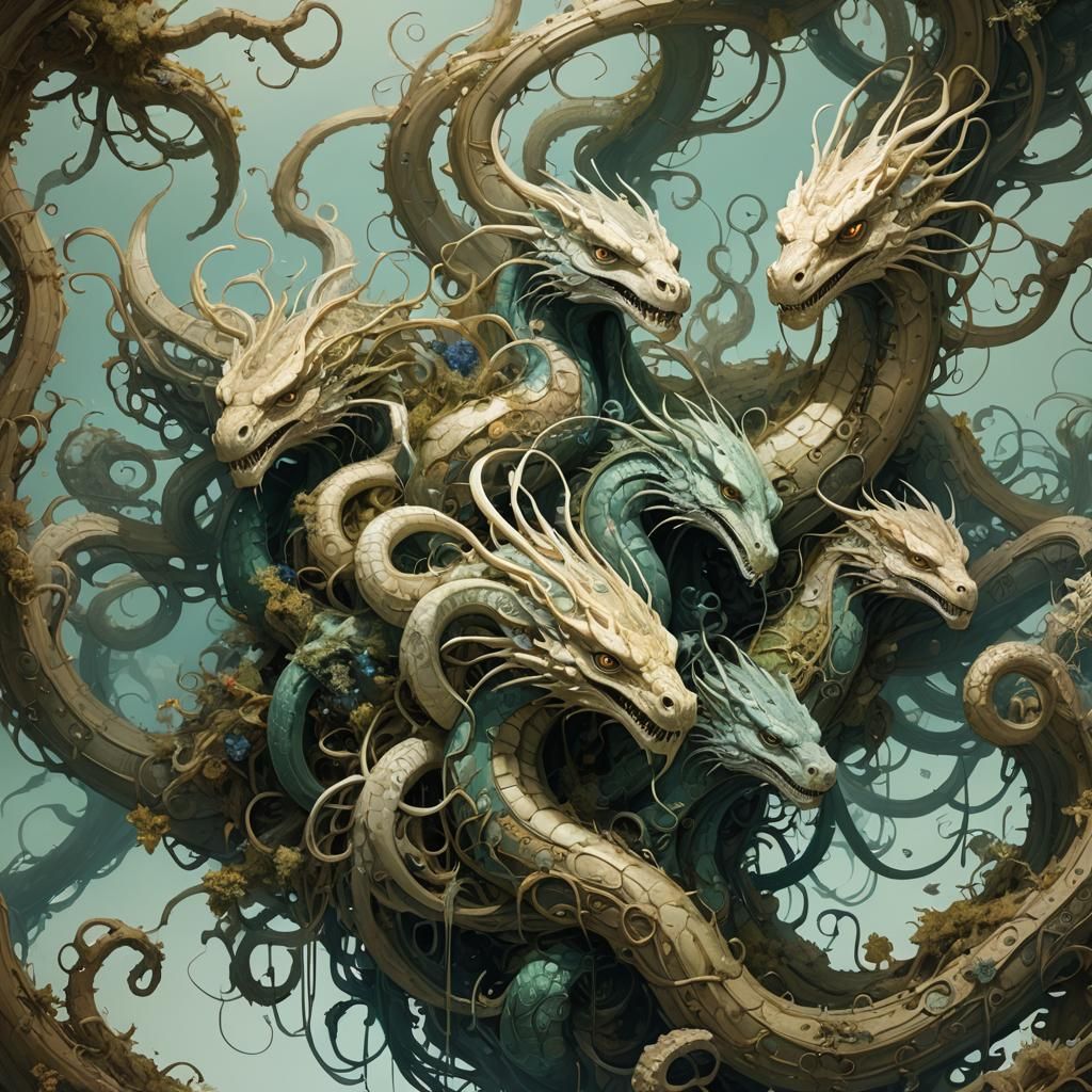 Ellen Jewett Inspired Hydra Digital Painting