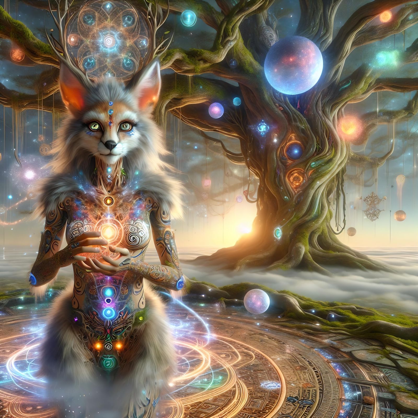 Mystical Entity in an Enchanted Forest