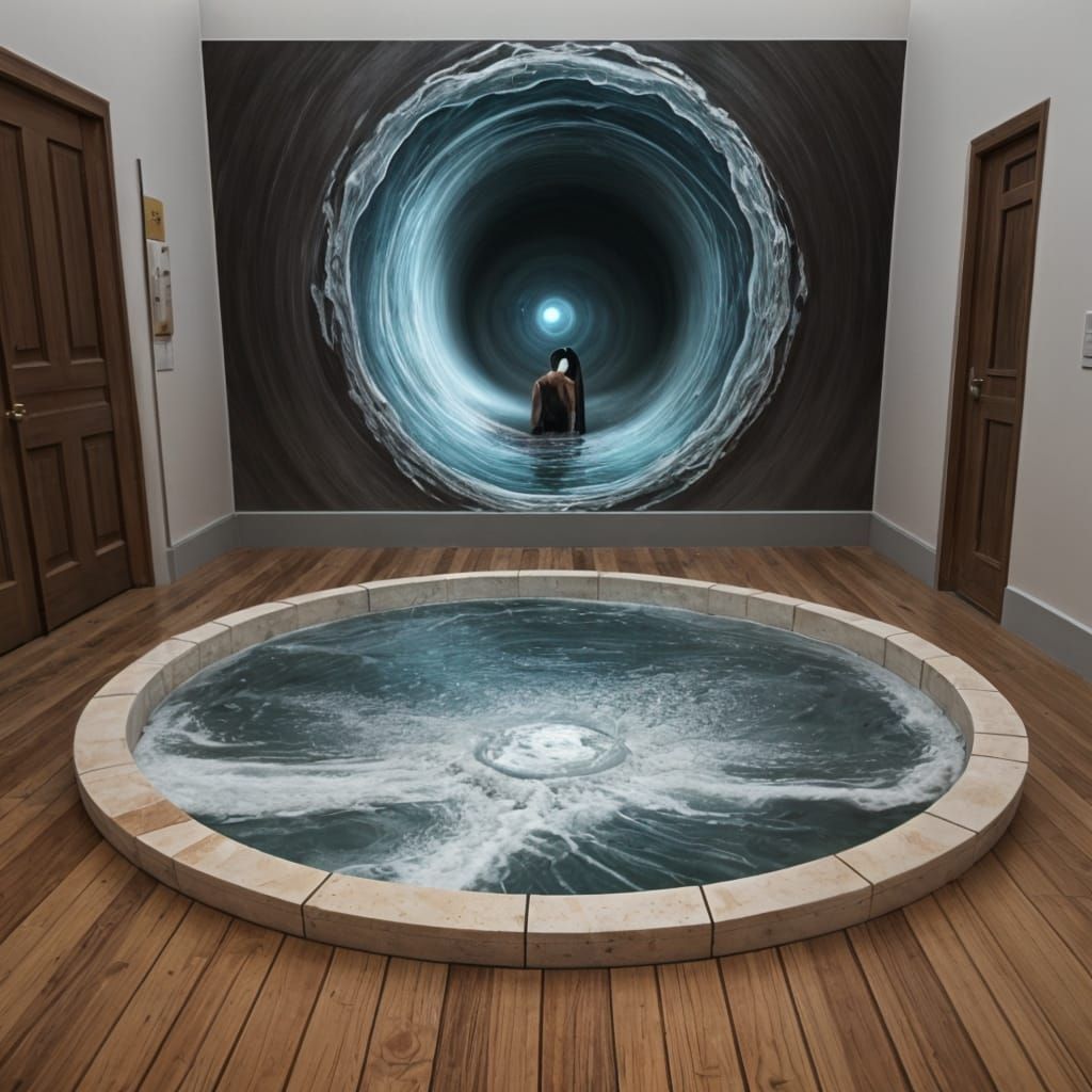 Whirlpool Painting Creates a Portal