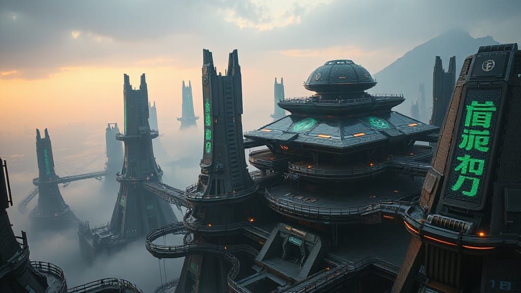 futuristic city