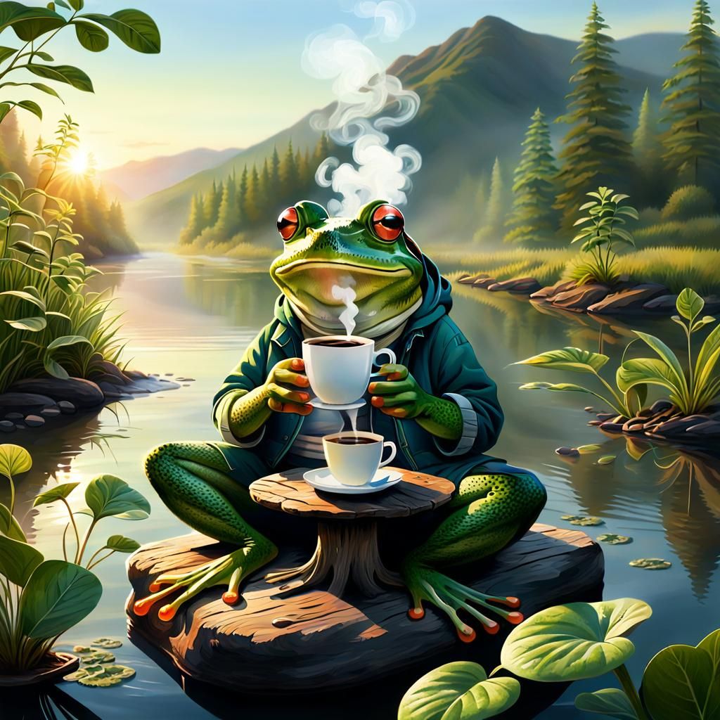 Hurry up, my polliwog, your coffee's getting cold!