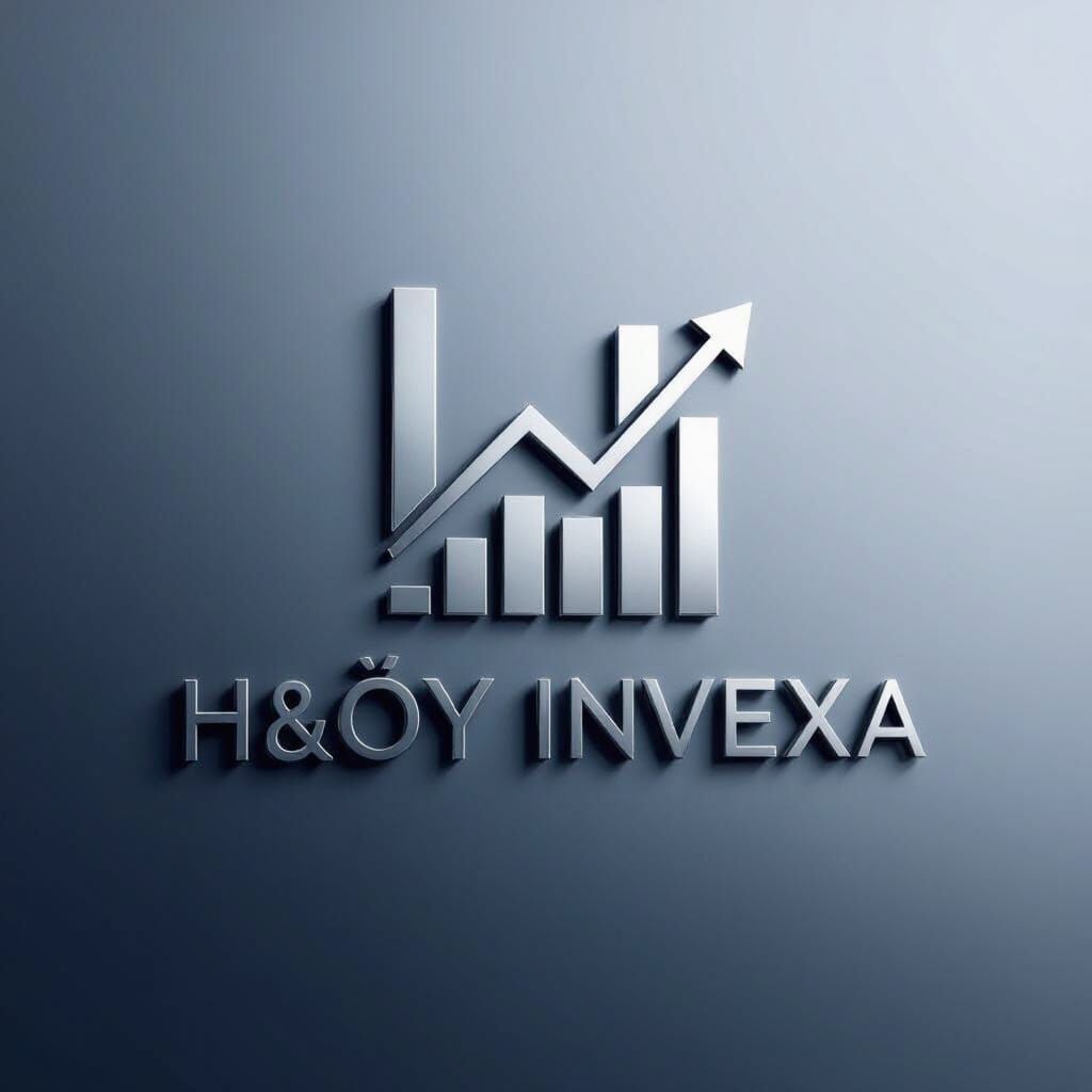 Høy Invexa Trading Platform Logo in Blue and Silver