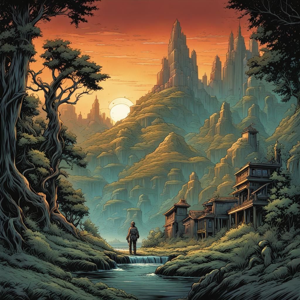 Kashtanka in Comic Book Art Style