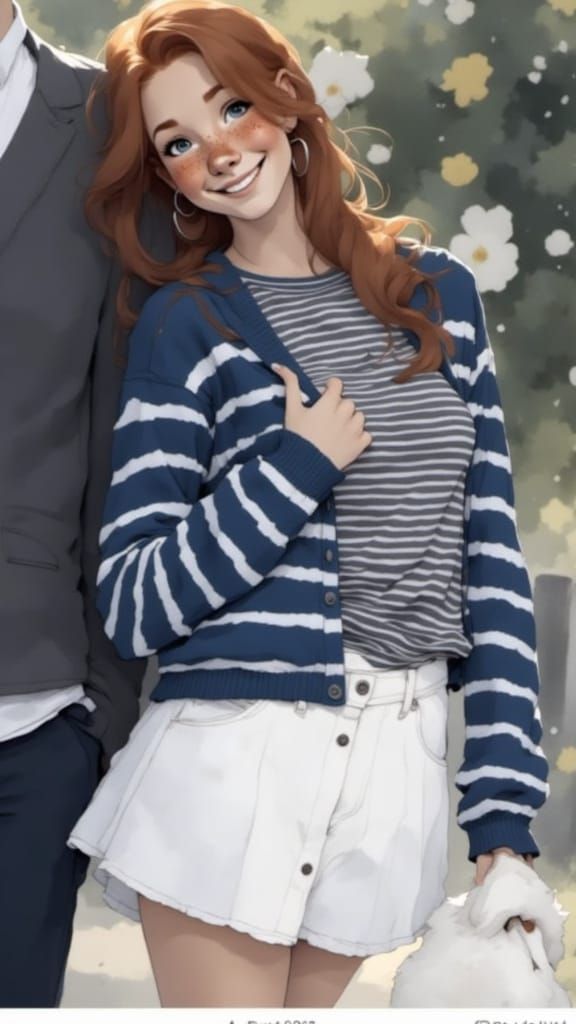 Fox-girl Vixen has a picture taken of her and a friend. (Who seems to be cut out of frame)