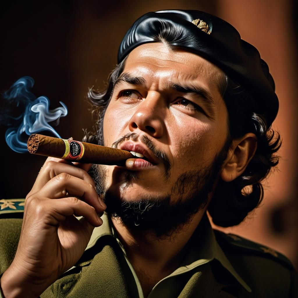Che Guevara with Mobile Phone, Award-Winning Photo