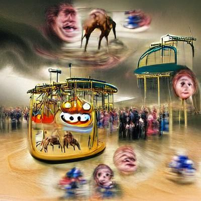 Colorful Carousel of Delightful Horses