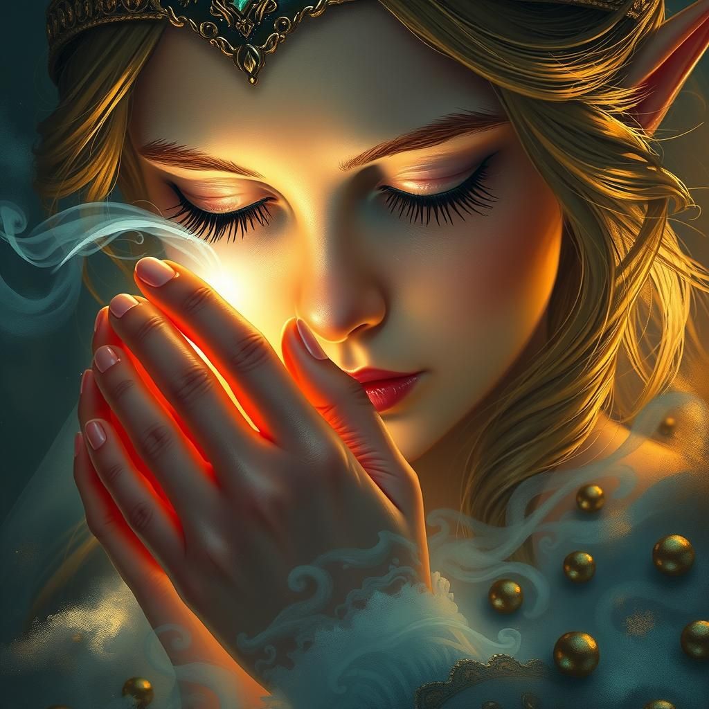 Princess Zelda with Glowing Light Source