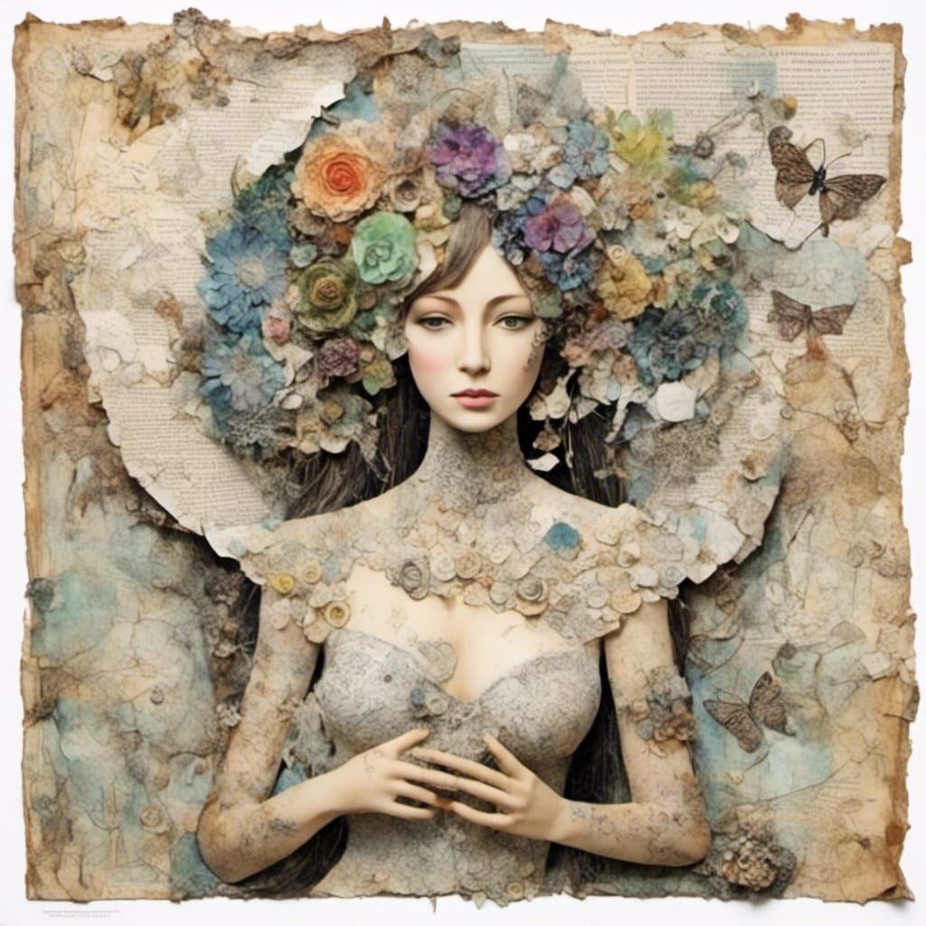 Surreal Collage: Magical World in Mixed Media