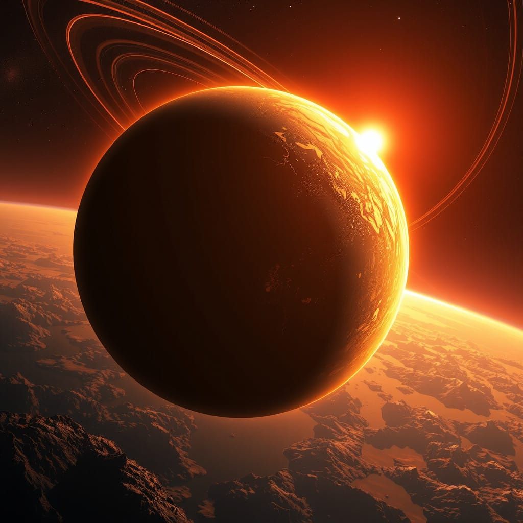 Exoplanet Paradise Orbiting Ross 128 Star