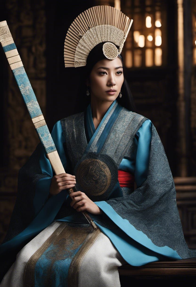 Samurai Princess Kitana with Tessen War Fan