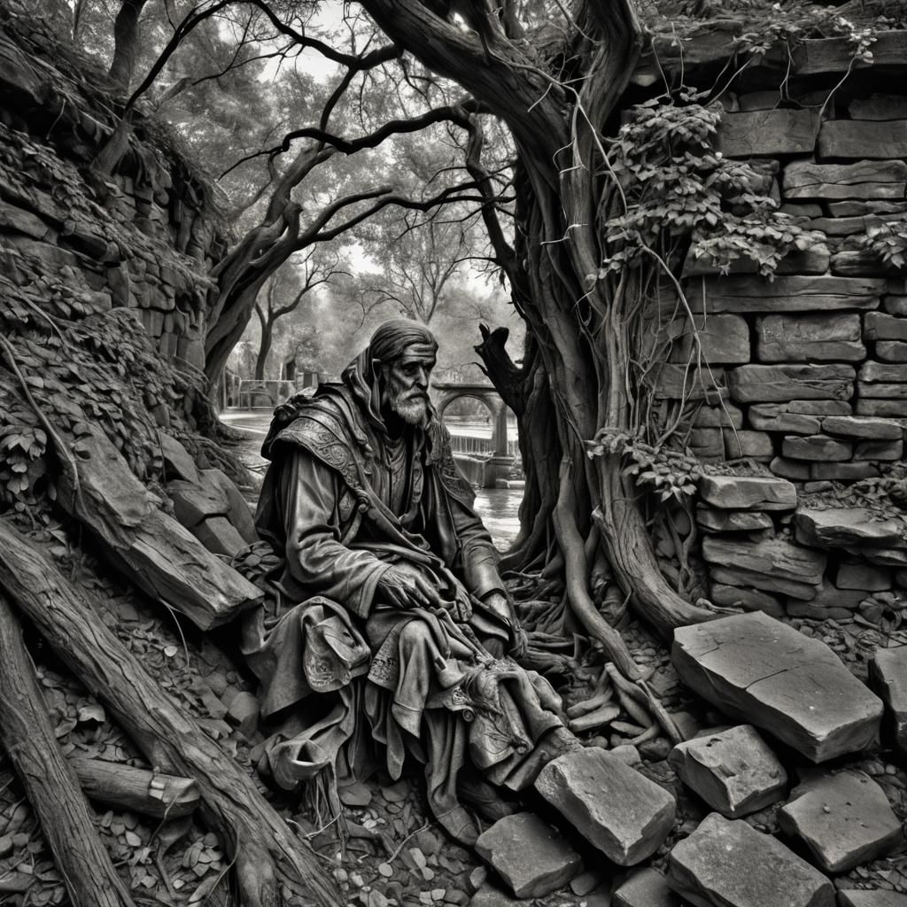 Hyperrealistic Image of Longing and Self-Discovery