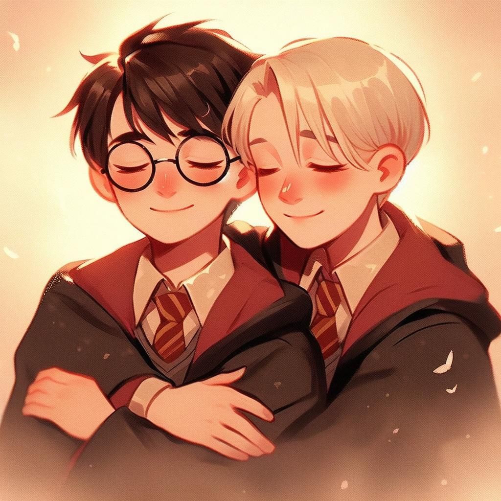 Harry Potter and Draco Malfoy: A Cute Portrait