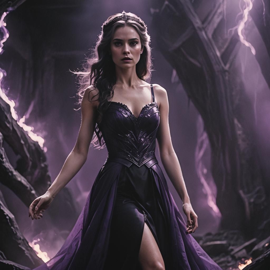 Cinematic Princess of Purple and Darkness
