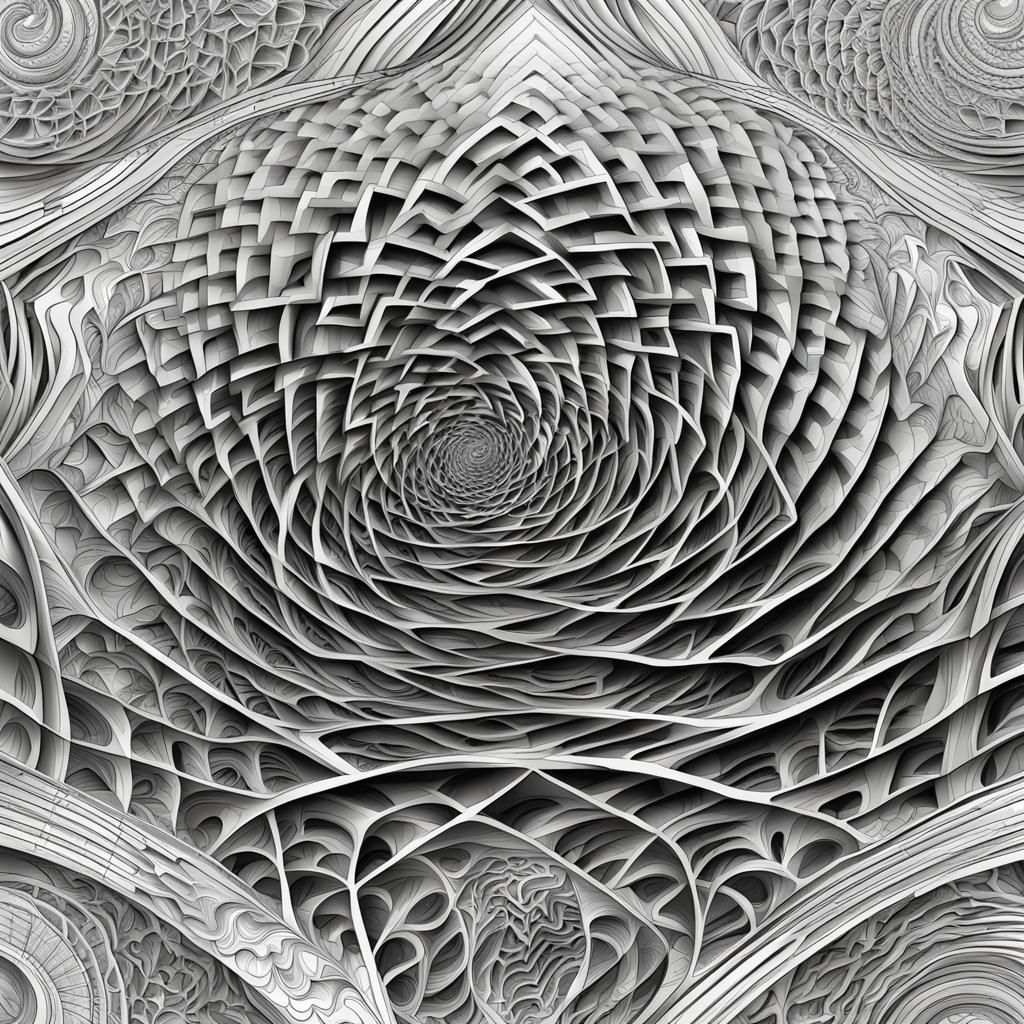 Abstract Fractal Art with Sacred Geometry