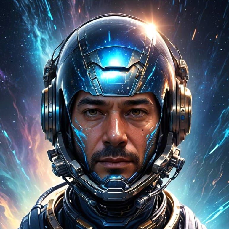 Sci-Fi Portrait in Hyperdetailed Digital Art Style