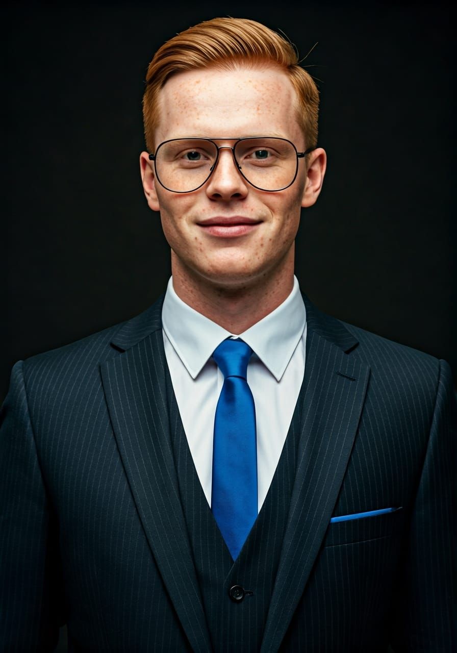 Ginger Man in Suit: Portrait Photography
