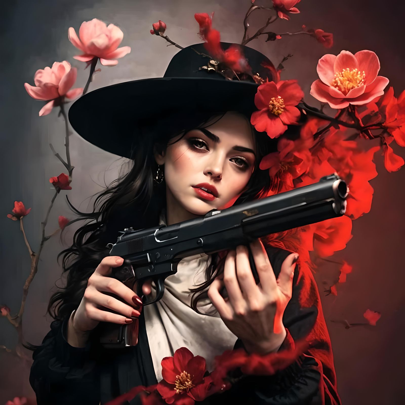 Western Gun Duel in Tintoretto Style, 8K