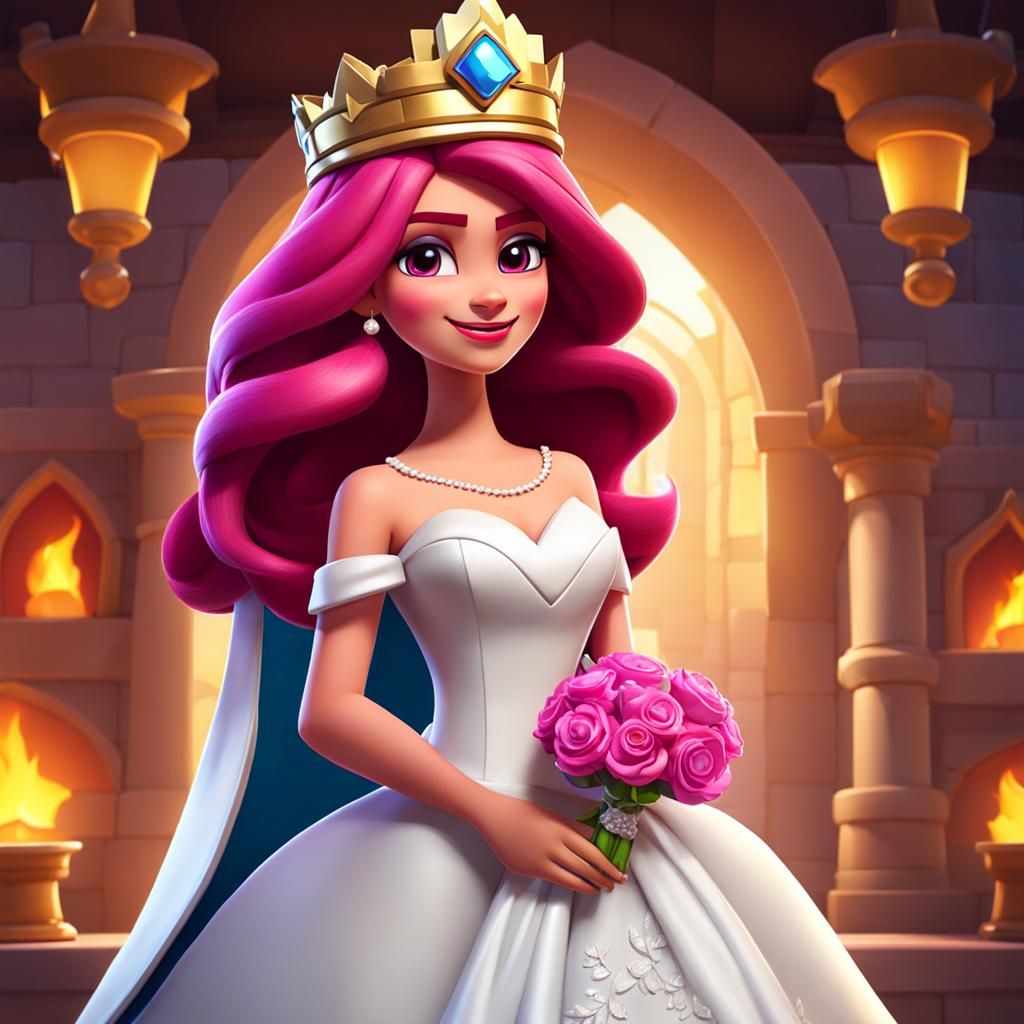 Clash Royale Princess Marries Sparky in Style