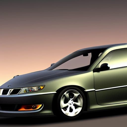 Saab 9-3 and Pontiac GTO Hybrid Concept Art