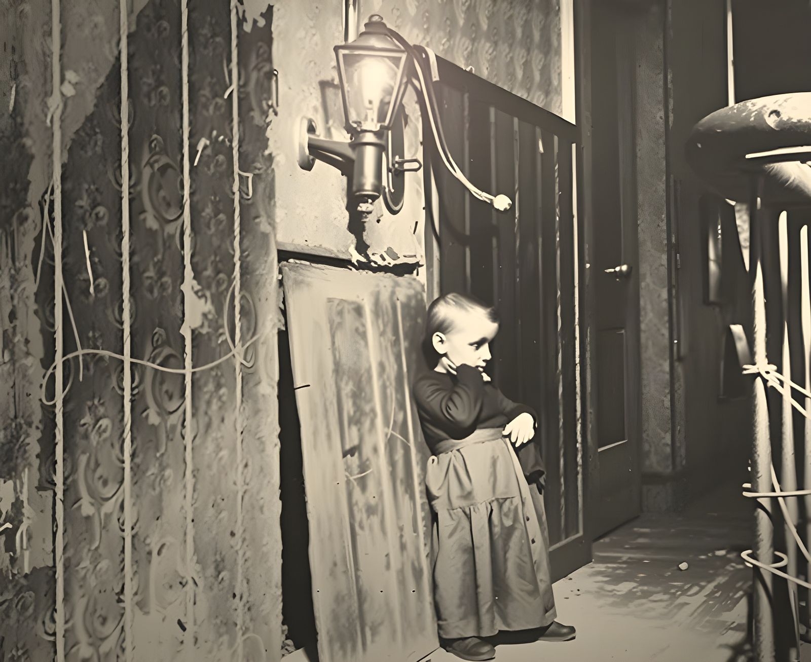 Poverty in 1880s New York City Slum