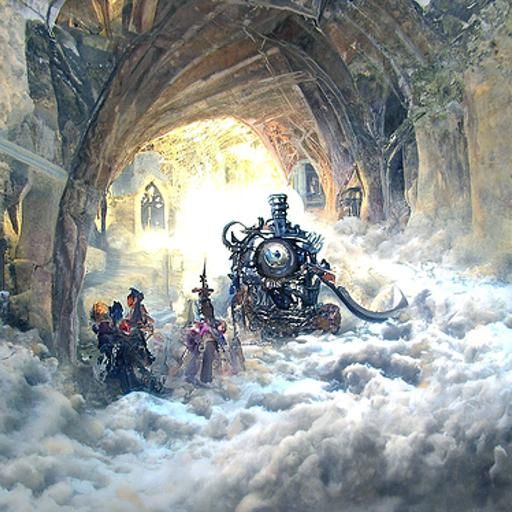 Ethereal Steampunk Engine in Dungeons and Dragons Setting