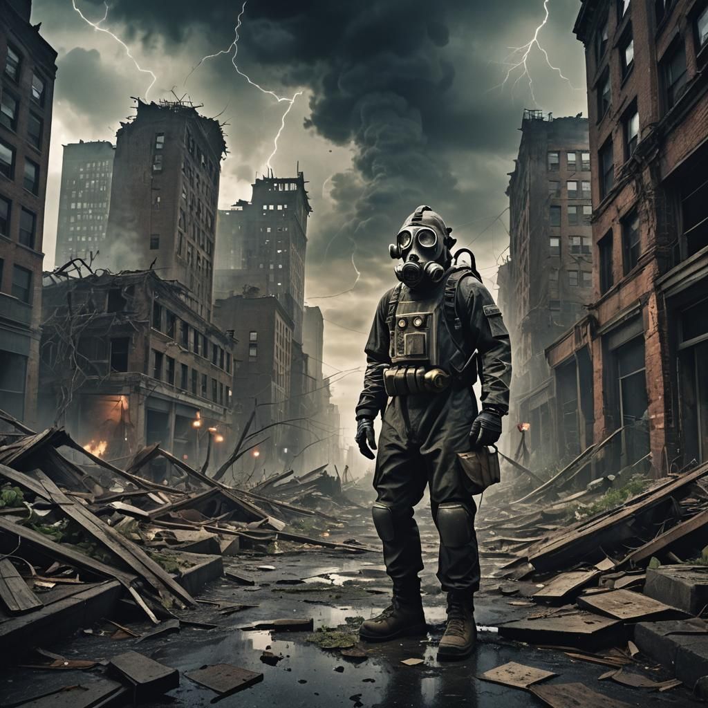 Apocalyptic New York City Landscape: Dark Surrealism