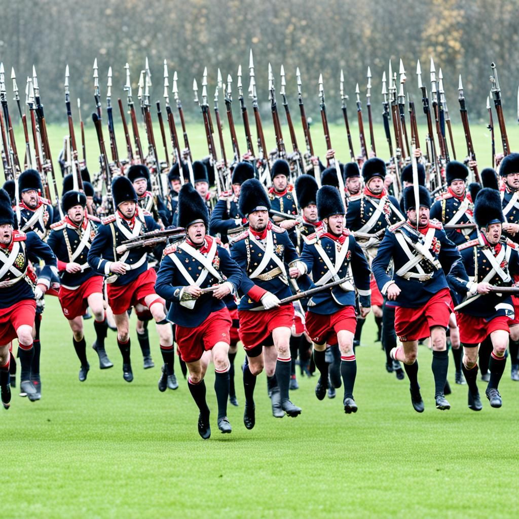 Fusiliers Face Formorians in Digital Art