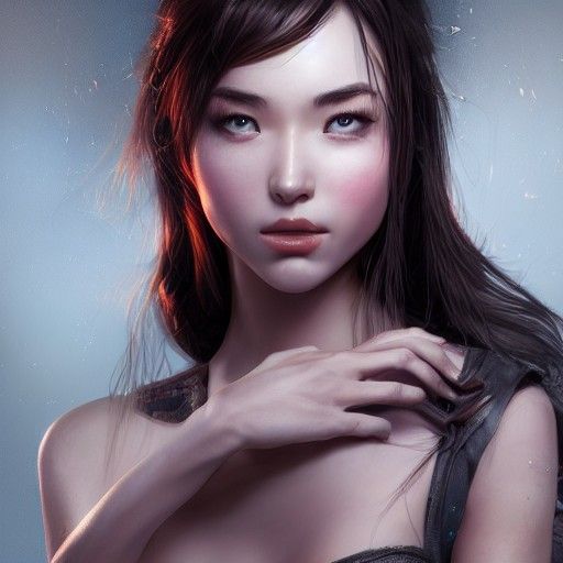 Beautiful Woman, Hyperdetailed Digital Art