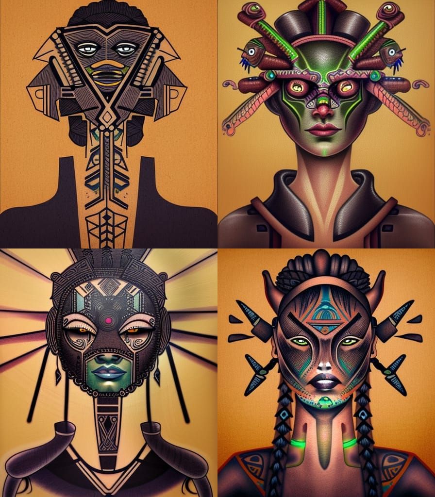 Abstraction of a female borg III.