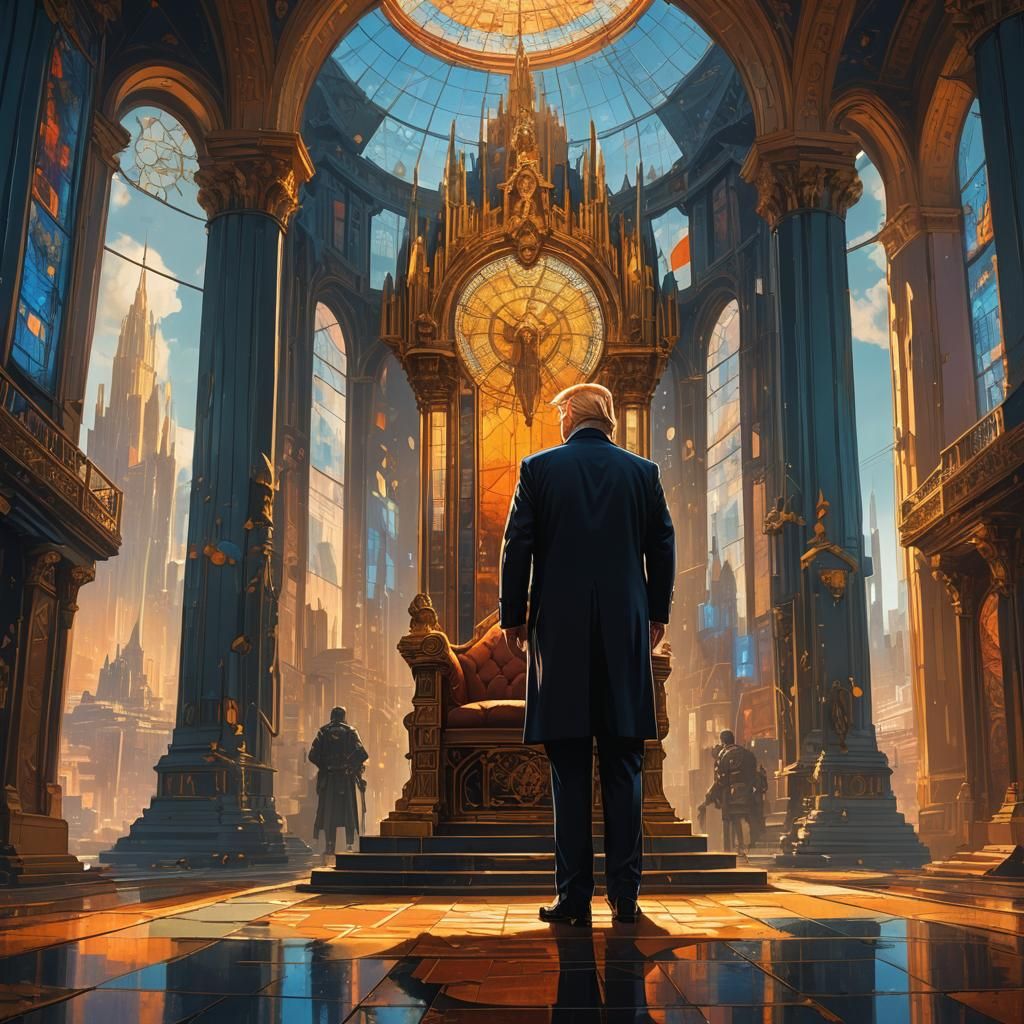 Ornate Throne Room: A Digital Art Fantasy