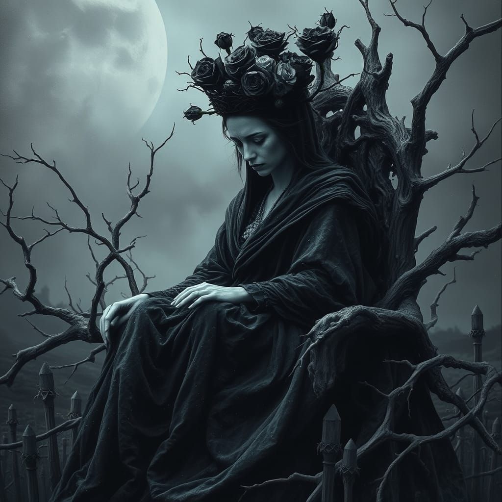 Sorrowful Queen in Ruined Kingdom
