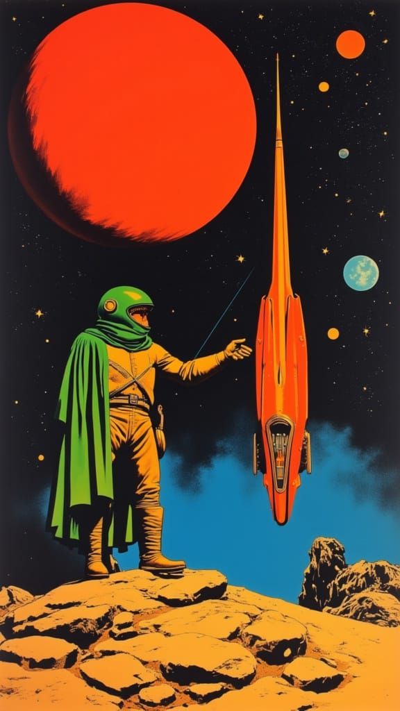70s Sci-Fi Space Opera Poster Art