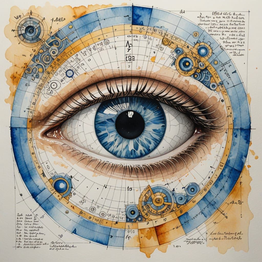 Mathematical Vortex in a Watercolor World