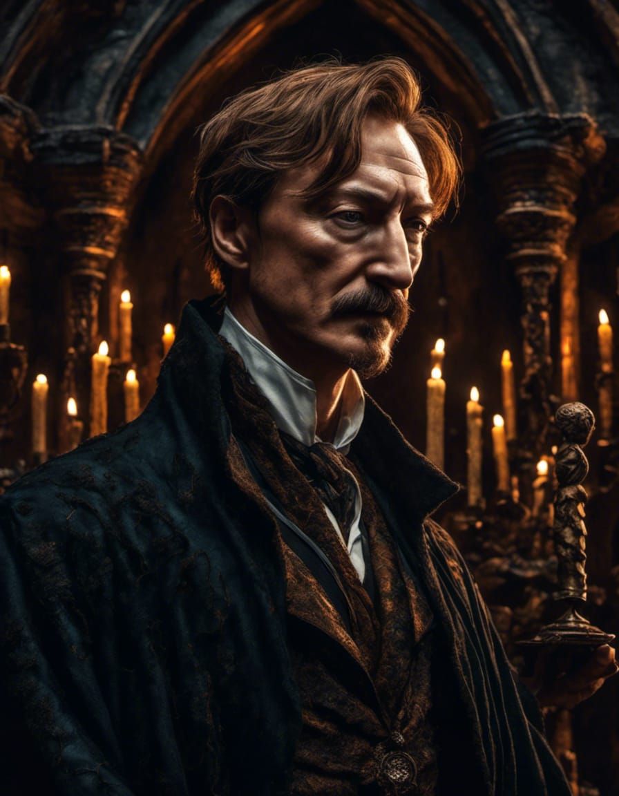 Detailed Portrait of Remus Lupin as Hogwarts Teacher