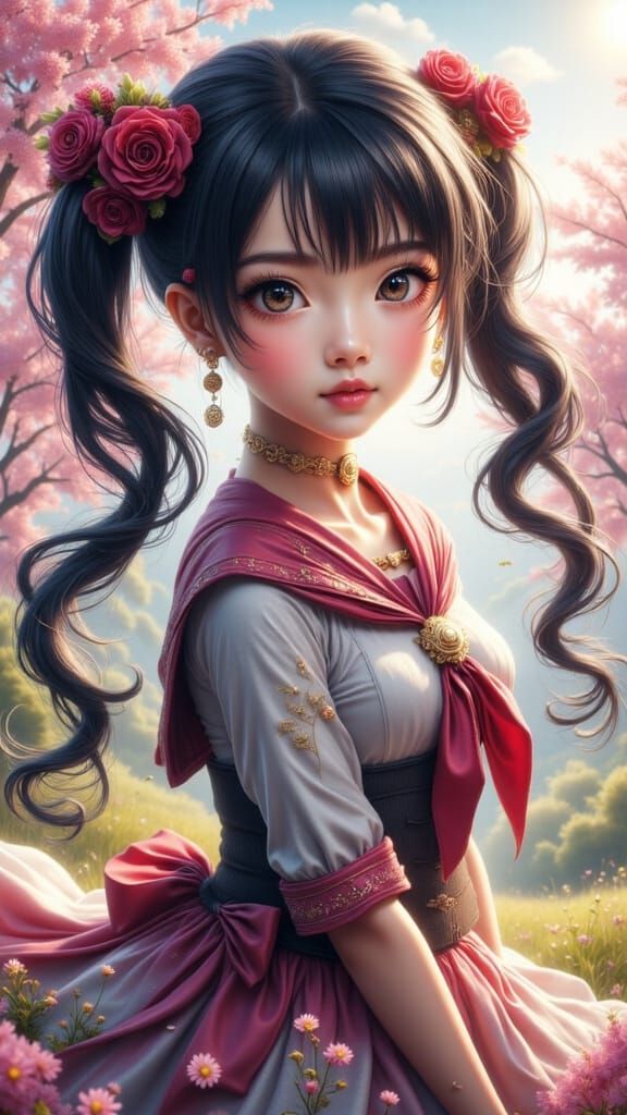 Kanako in Sailor Fuku: Anime-Inspired Portrait