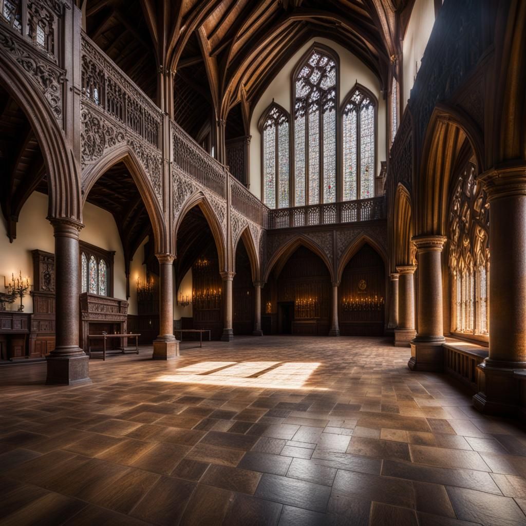 Majestic Tudor Hall at Canterville Castle