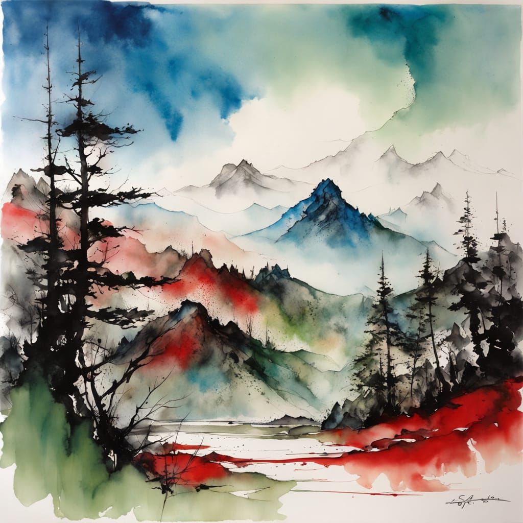 Tranquil mountainscape