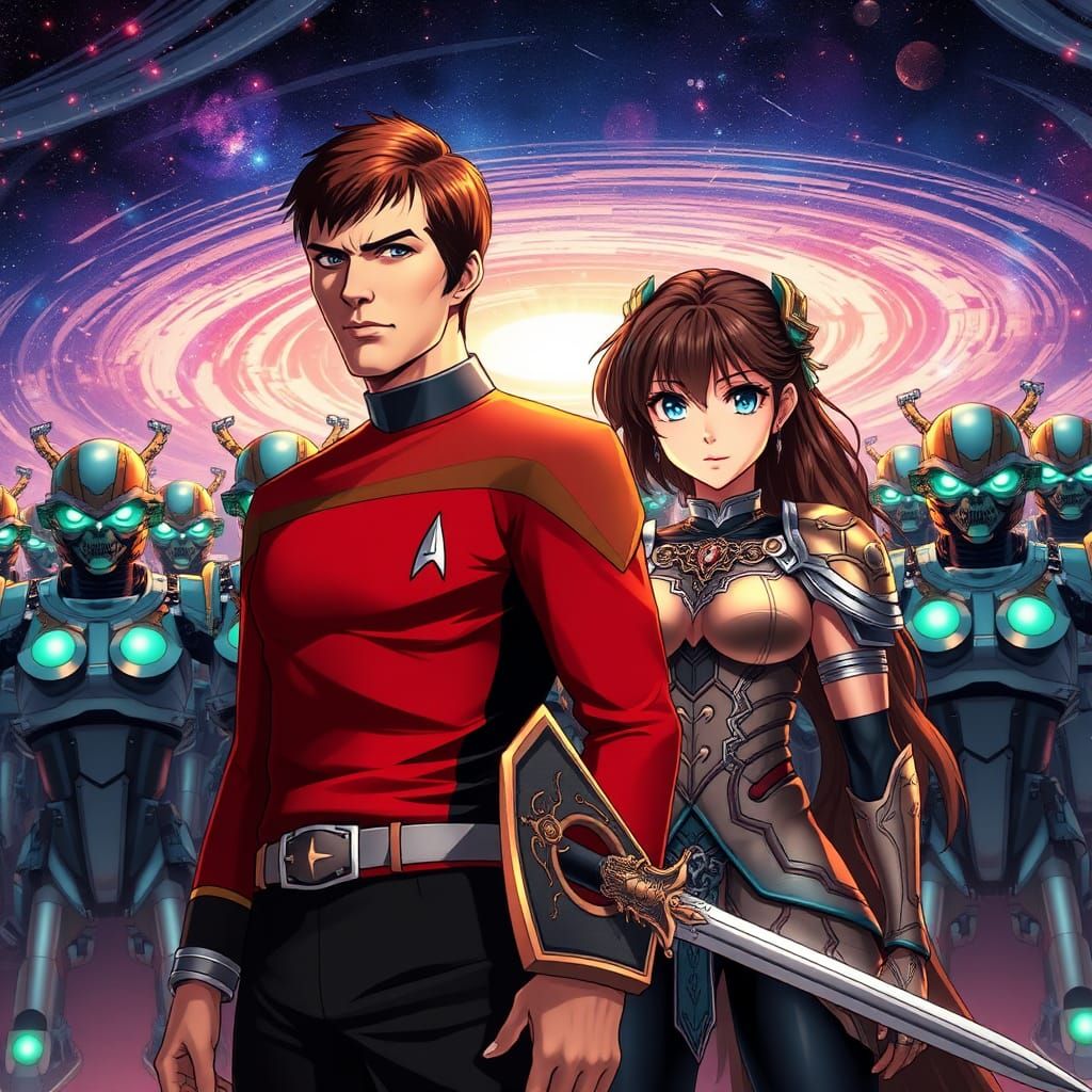 Anime Captain Kirk meets anime heroine Frieren! "Space, the ...