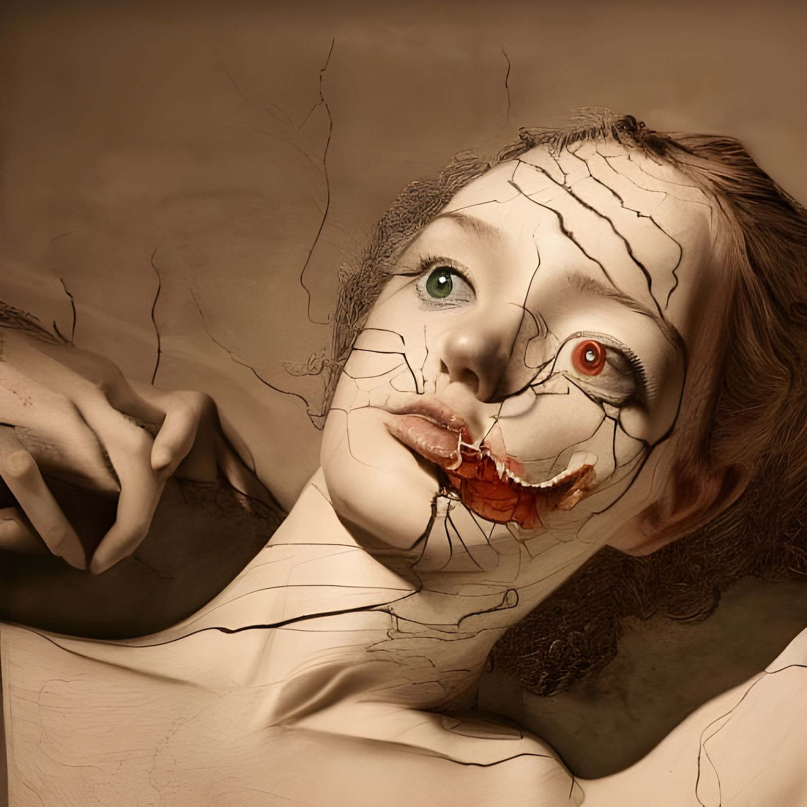 Dreamy Portrait in Surreal Style