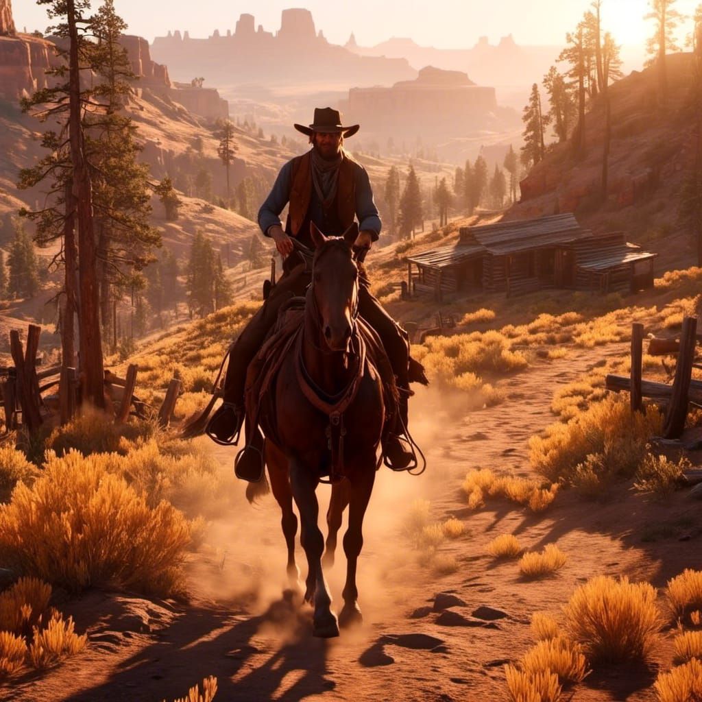 Red Dead Redemption 2 Outlaw Scene in 8K