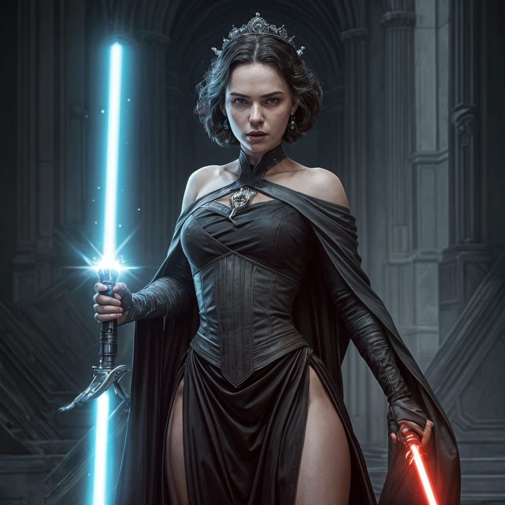 Evil Sith Empress Rey Palpatine Portrait