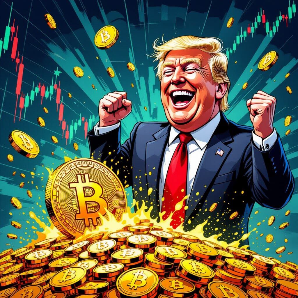 Crypto Market Collapse: Trump Laughs Amidst Melting Coins