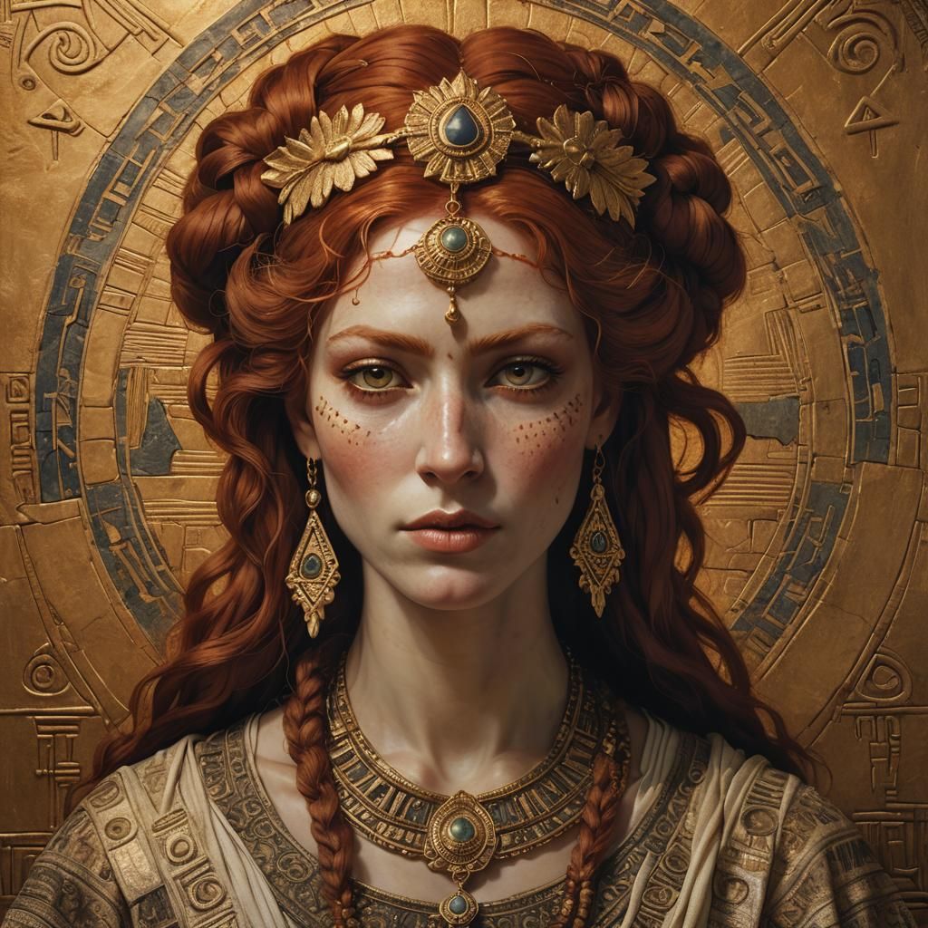 Ancient Hebrew Portrait of Lilith in Mesopotamia