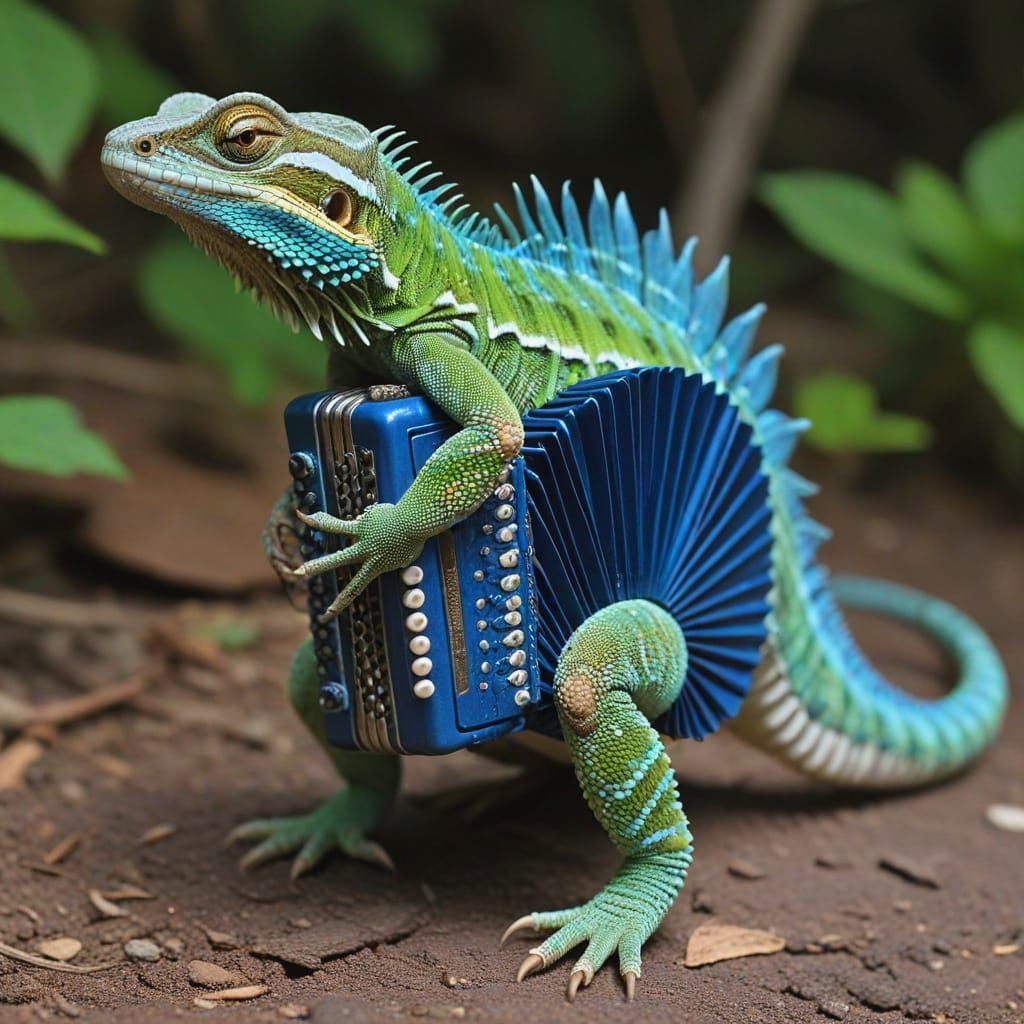Telescopic accordion lizard