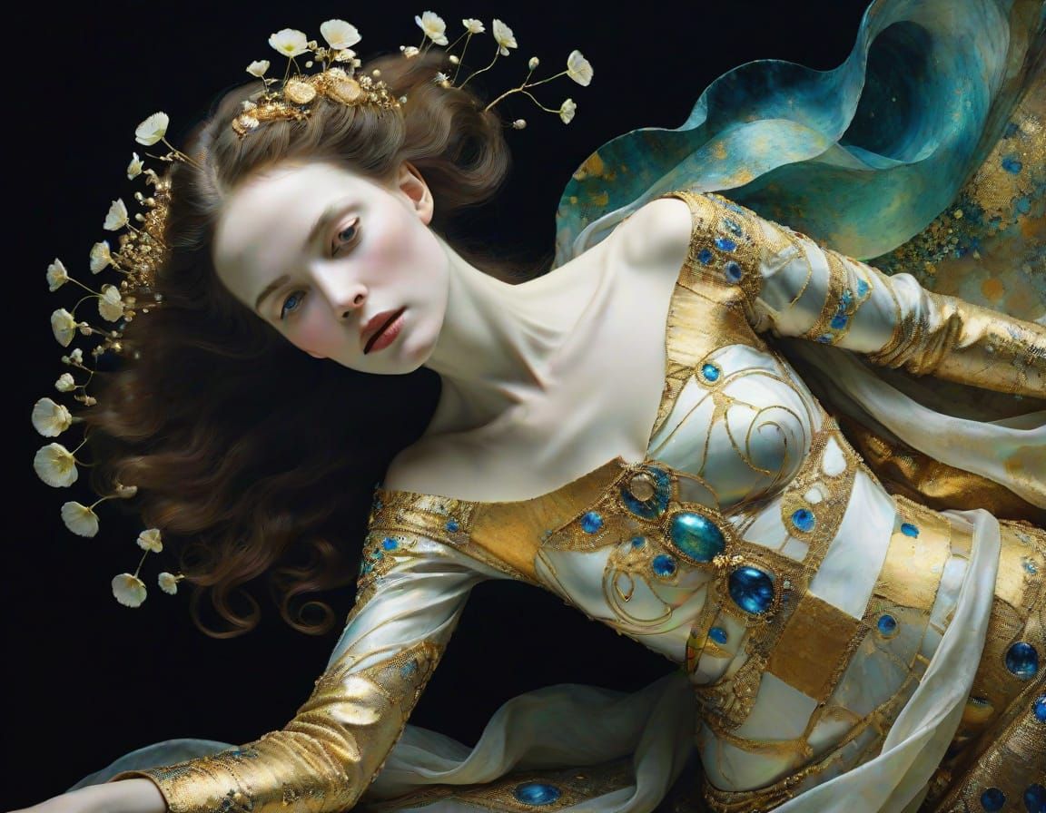 Golden Goddess of Eärwenera in Majestic Float