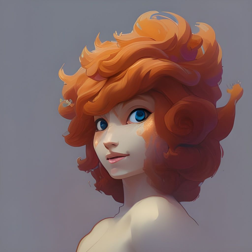 Detailed Vulpix Portrait in Art Nouveau Style