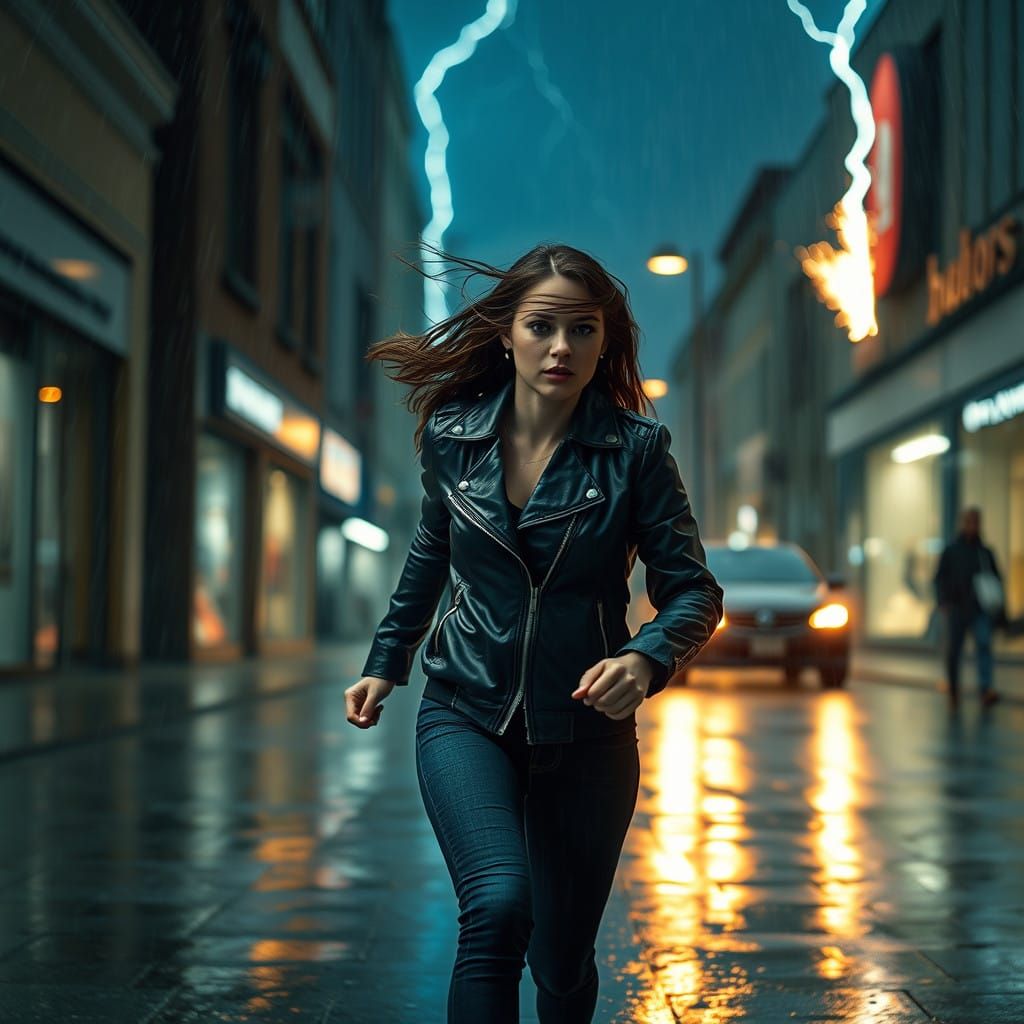 Gritty Stormy Night Chase