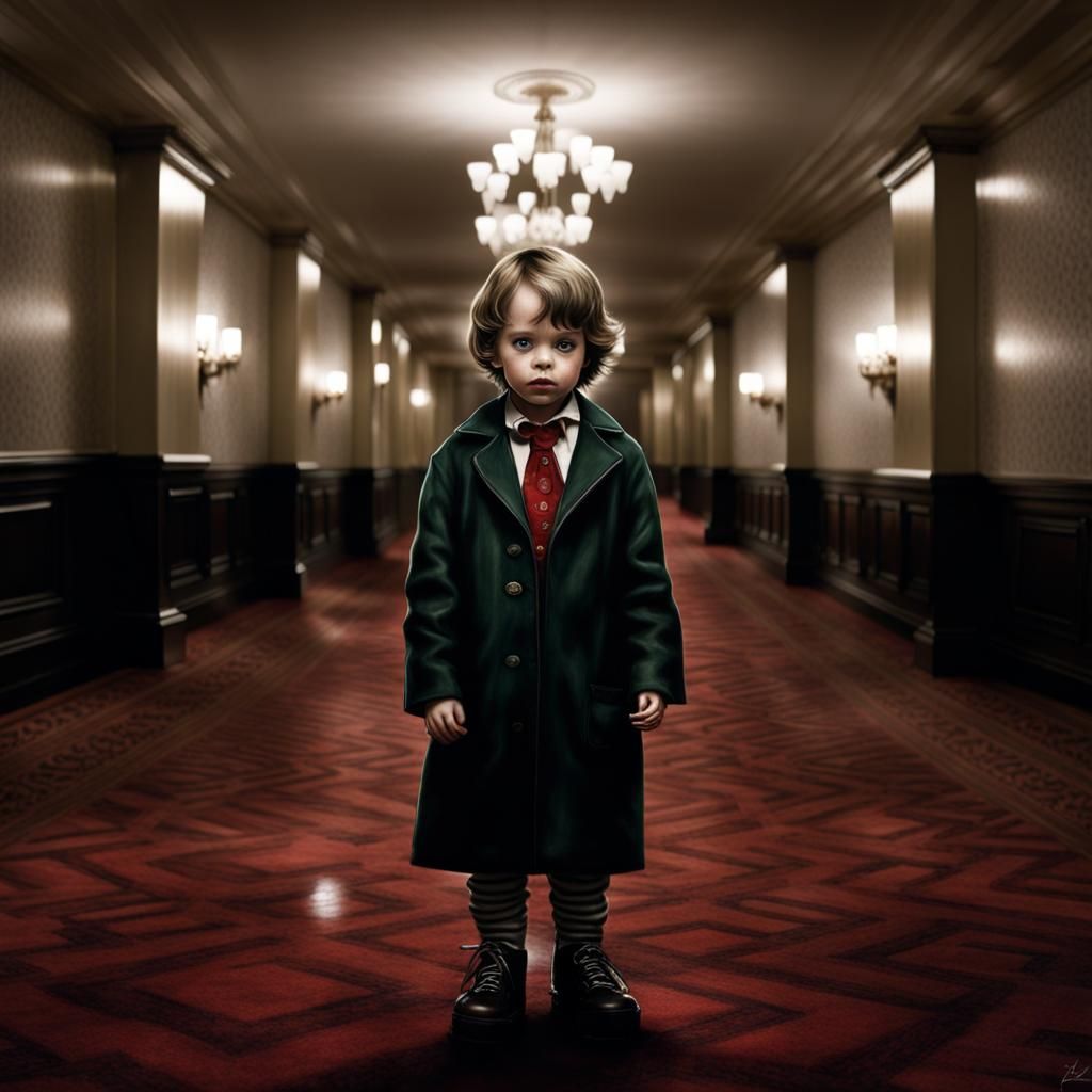 Boy on Tricycle, Luis Royo Style