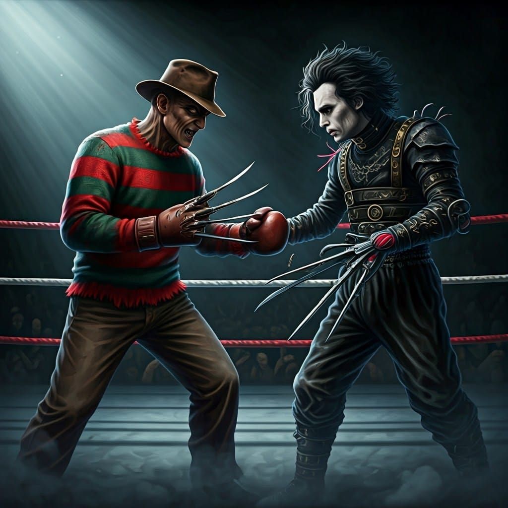 Freddy vs Edward: Dark Fantasy Boxing Match